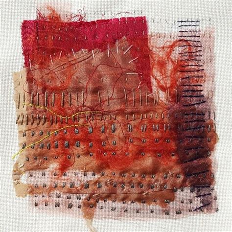 Experimenting with #stitch #colour #drawing #markmaking #handstitched #handsewn #textileart # ...