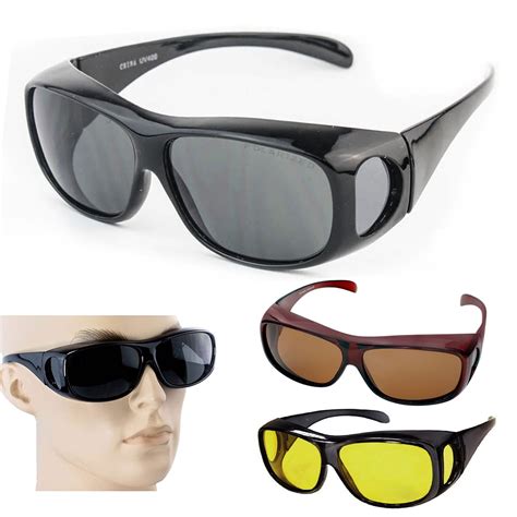 1 x Fit Over Polarized Sunglasses Cover All Lenses Wear Glasses - Walmart.com