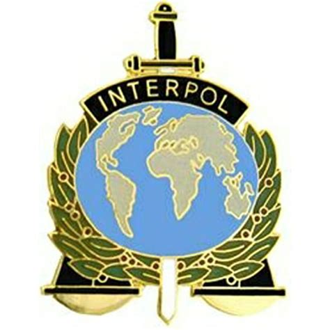 Interpol Emblem Pin (1 1/2") - Walmart.com - Walmart.com