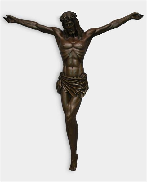 Jesus on the Cross Bronze Sculpture 28 Inches Free Shipping Worldwide