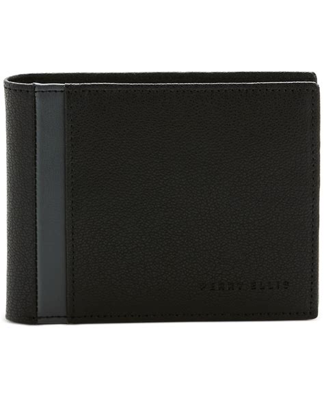 Perry Ellis Portfolio Gray Contrast Bifold Wallet Black – CheapUndies