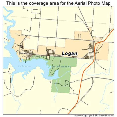 Aerial Photography Map of Logan, NM New Mexico