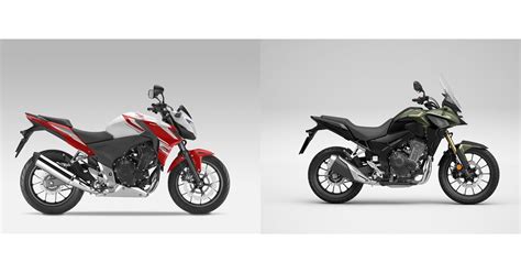 Motorrad Vergleich Honda CB500F 2015 vs. Honda CB500X 2022