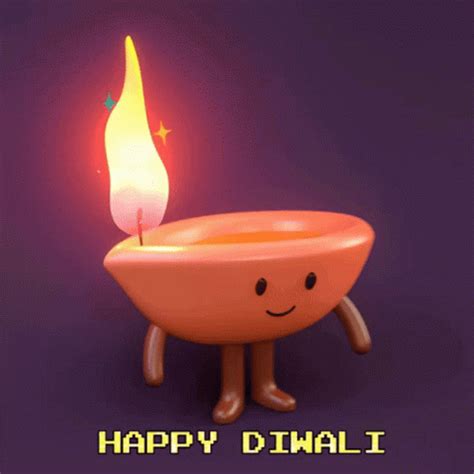 Happy Diwali Animated Candle GIF | GIFDB.com