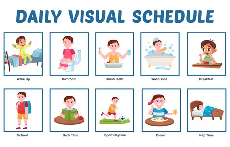 Visual Schedule - 20 Free PDF Printables | Printablee | Visual schedule ...