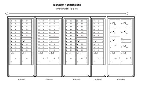 4CADS-04-D 4C Versatile Mailbox Depot – 4 Tenant Doors and 1 Parcel ...