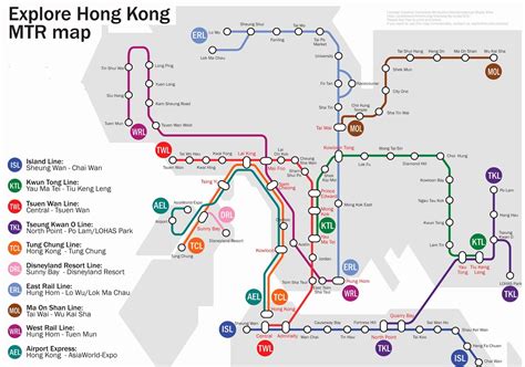 Mapa del Metro de Hong Kong | LaNaranjaViajera