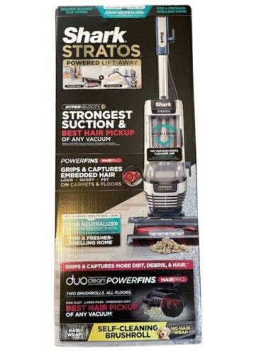 Shark AZ3002 Stratos Upright Vacuum DuoClean PowerFins HairPro Powered Lift-Away 622356581202 | eBay