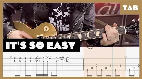 Guns N’ Roses - It's So Easy - Guitar Tab | Lesson | Cover | Tutorial - YouTube