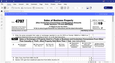 Form 4797 Printable - Printable Forms Free Online