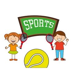 Kids sports Royalty Free Vector Image - VectorStock