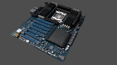 Detailed Motherboard 3D Model - Buy Royalty Free 3D model by Kish San (@kishsan) [878056e ...