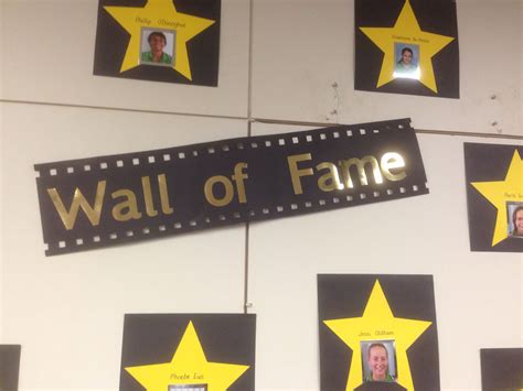 Wall of fame for Hollywood themed Yr7 graduation. - My Graduation Blog | Preschool graduation ...