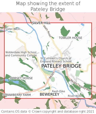 Where is Pateley Bridge? Pateley Bridge on a map