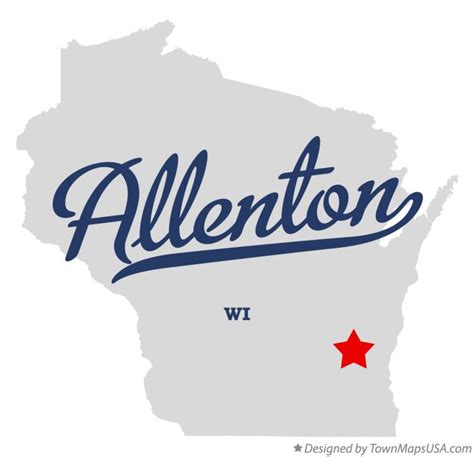 Map of Allenton, WI, Wisconsin