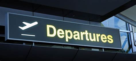 Airport Departures Sign