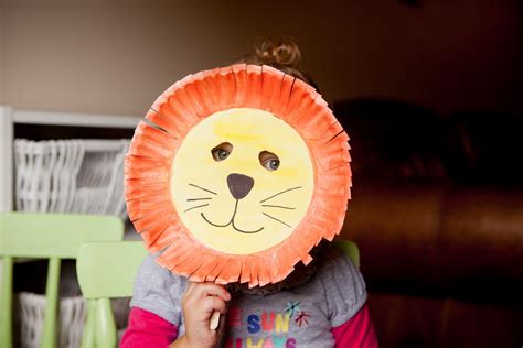 Paper Plate Lion Mask Template