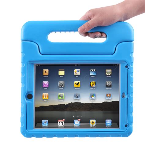 HDE iPad Air Bumper Case for Kids Shockproof Hard Cover Handle Stand with Built in Screen ...