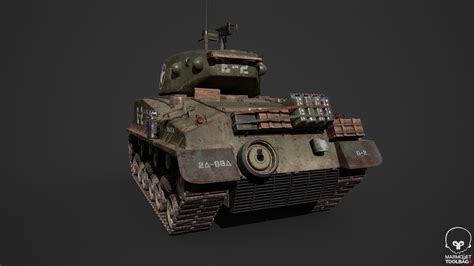 ArtStation - M4A3E8 tank | Game Assets