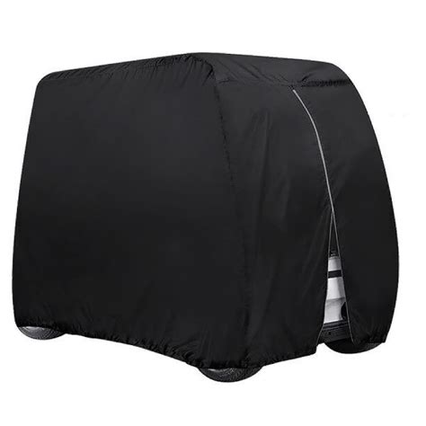 112 Inch Golf Cart Cover 4 Passenger Heavy Duty, 420D Waterproof Golf Cart Covers Extended Roof ...