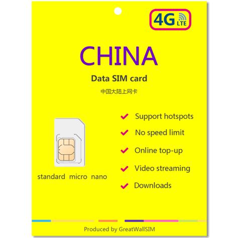 China Unicom SIM Card - GreatWallSIM