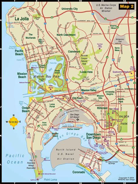 Mapas de San Diego - EUA San Diego Vacation, San Diego Travel, California Vacation, California ...