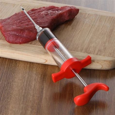 2019 Professional turkey injection marinade Meat Marinade Injector Flavor Syringe Poultry Turkey ...