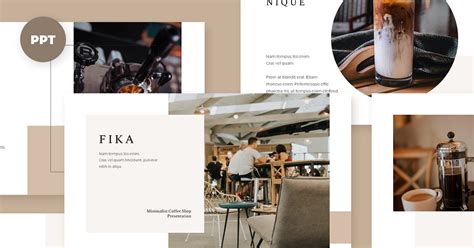 Coffee Shop Presentation PowerPoint Template, Presentation Templates - Envato Elements