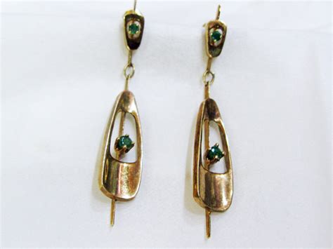 Vintage Emerald Earrings