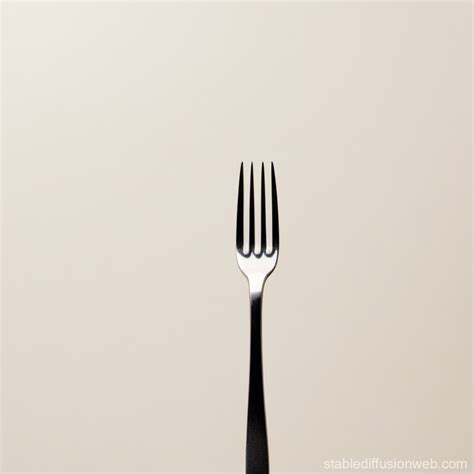 Fork on Neutral Background | Stable Diffusion Online