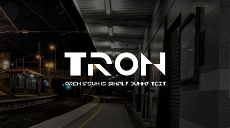 Tron Font : Download Free for Desktop & Webfont