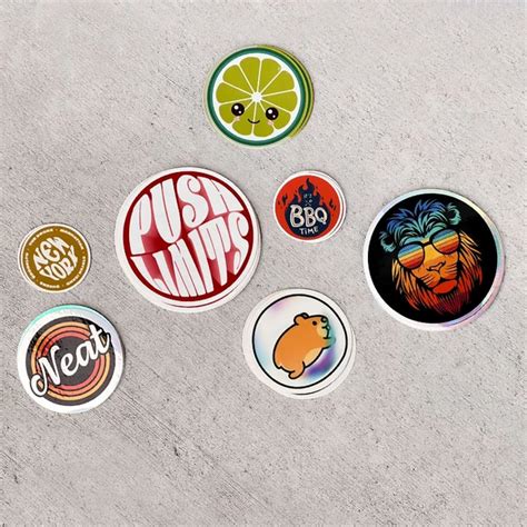 Custom Circle Stickers - Free Shipping | MakeStickers