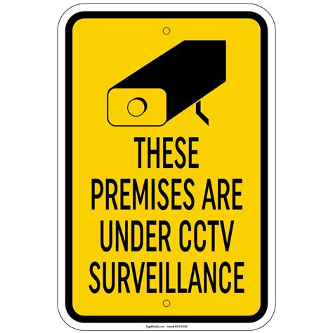 These Premises Are Under CCTV Surveillance 8"x12" aluminum Signs | eBay