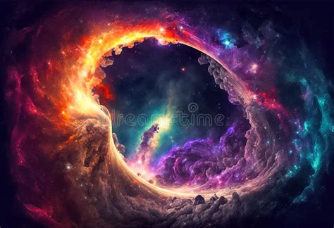 Cosmic Art, Nebula Space, Galaxy Wallpaper Stock Illustration - Illustration of astral, drawing ...