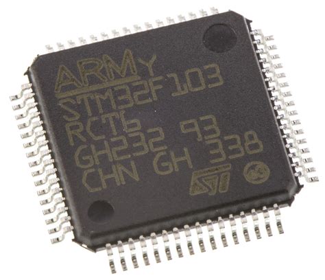 STM32F103RCT6 | STMicroelectronics Mikrocontroller STM32F ARM Cortex M3 32bit SMD 256 kB LQFP 64 ...