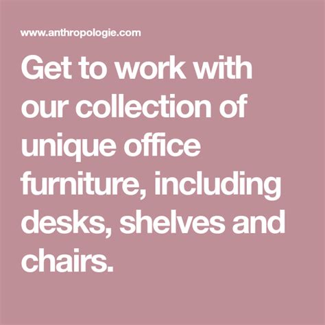 Get to work with our collection of unique office furniture, including ...