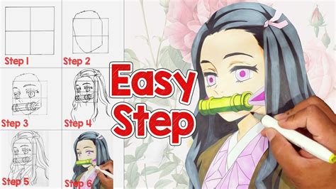 How To Draw Nezuko Kamado - Step By Step Guide