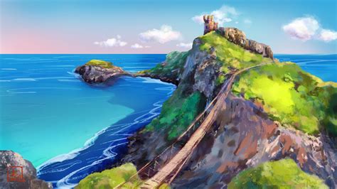 ArtStation - Steep cliff