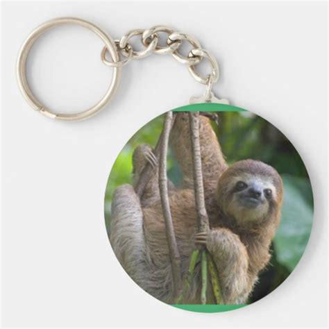 Sloth Keychain | Zazzle.com