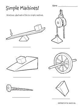 Six Simple Machines - 3 Printable Worksheets | Simple machines, Simple machine projects, Simple ...