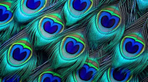 Peacock Feather Closeup Exquisite Texture Background, Peacock Pattern ...