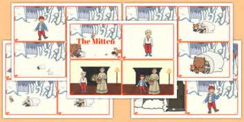 The Mitten Story Sequencing Cards (teacher made)