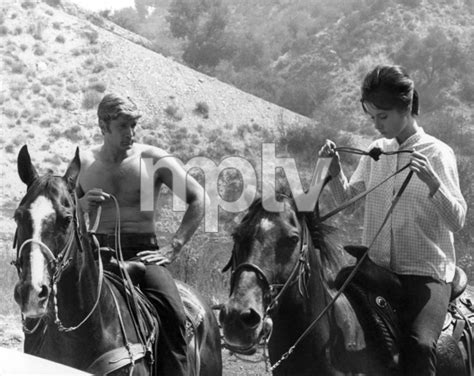 Alex Cord and Stefanie Powers on the set of "Stagecoach"1966 20th ...