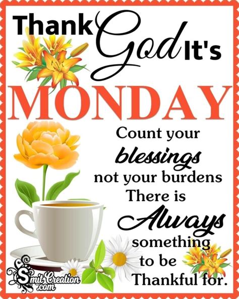 Thank God It’s MONDAY - SmitCreation.com