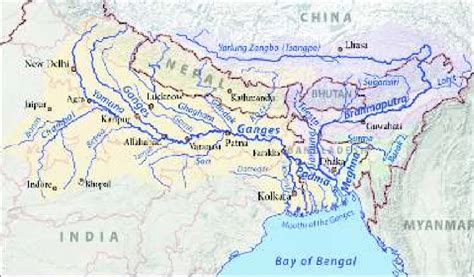 Map of the Ganges-Brahmaputra-Meghna Basin | Download Scientific Diagram