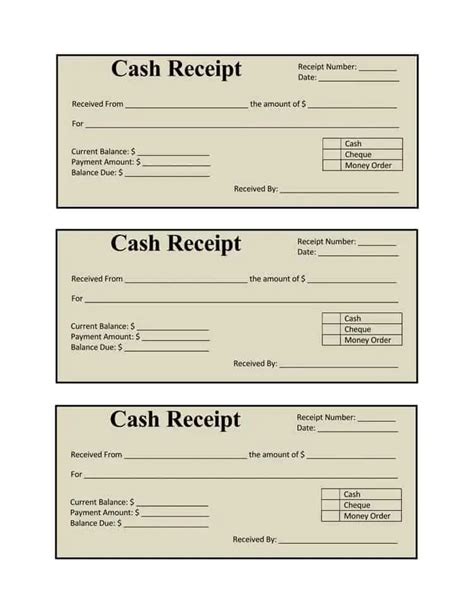 Payment Receipt Format In Excel ~ Excel Templates