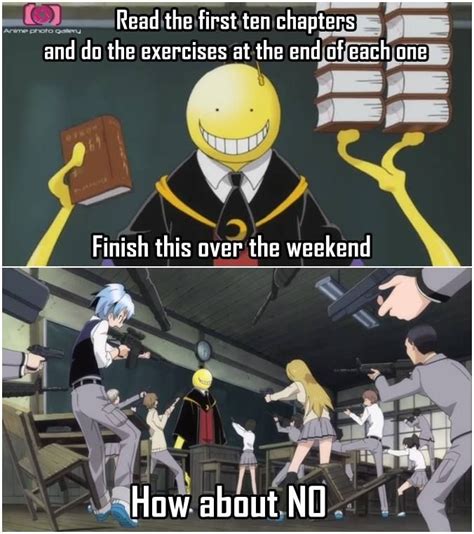 (ಠ_ಠ) Anime : || Assassination classroom || Harry Potter Humor, Stupid Funny Memes, Funny ...