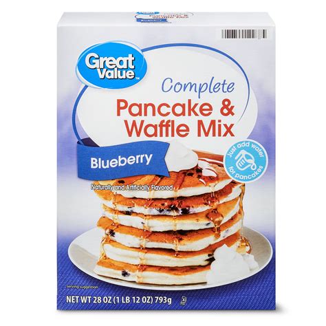 Great Value Complete Blueberry Pancake & Waffle Mix, 28 oz – Walmart ...