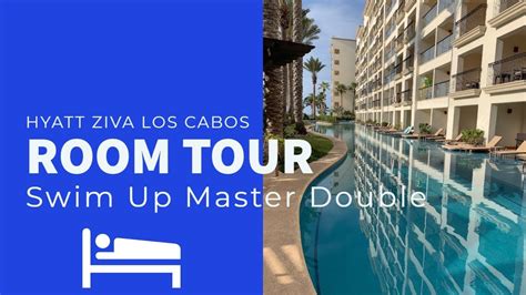 Hyatt Ziva Los Cabos - Swim Up Master Double Room Tour - YouTube