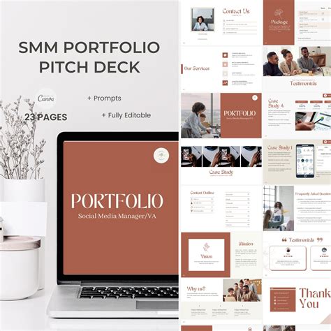 Social Media Manager SMM Portfolio Template Canva, New Customer Onboarding Template, Client ...